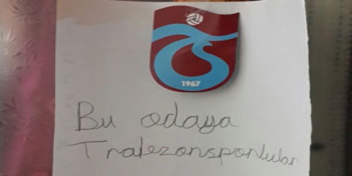 Bu odaya Trabzonsporlulardan başkası giremez