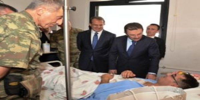 İçişleri Bakanı yaralı askerleri ziyaret etti