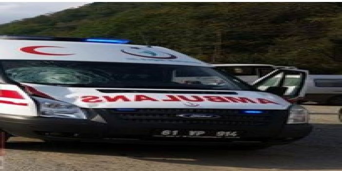 Çaykara'da ambulans çarptı öldü