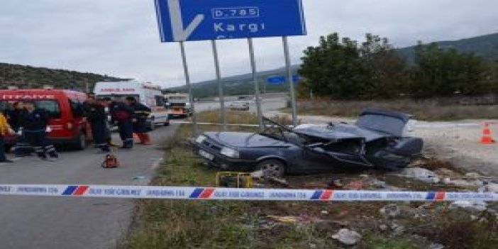 Çorum’da trafik kazası: 2 ölü