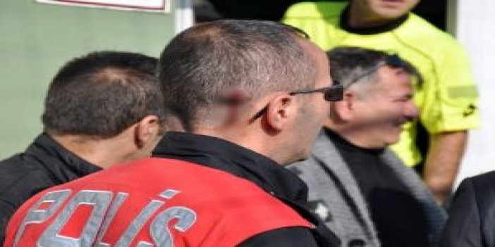 Maç sonucu çıkan kavgada bir futbolcu ve polis memuru yaralandı