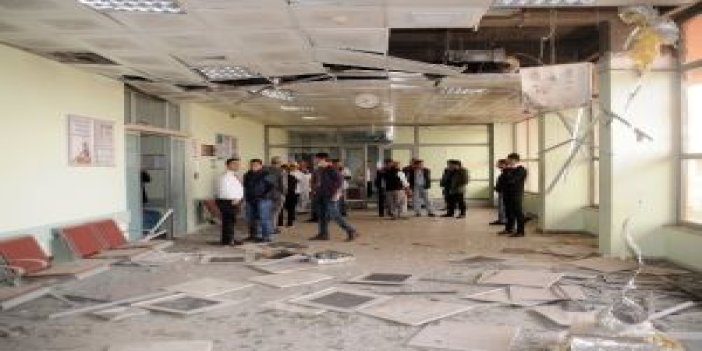 PKK’lı teröristler hastaneyi vurdu !