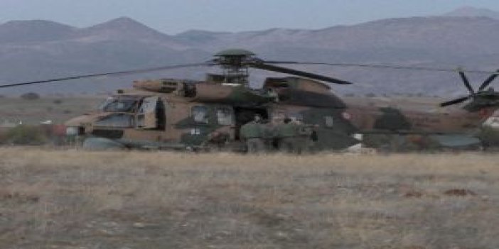 Askeri helikopter korkuttu, acil iniş yaptı