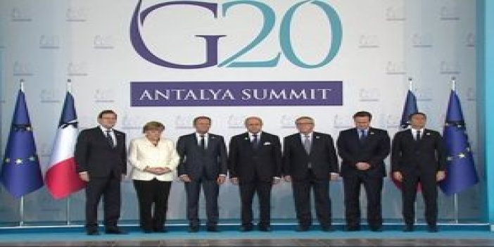 G-20 liderlerinden saygı duruşu
