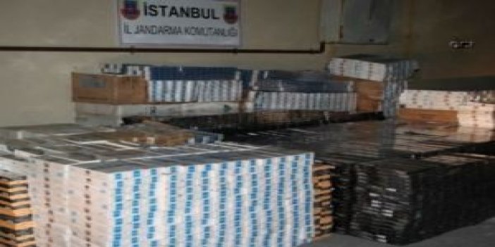 İstanbul’daki kaçak sigara operasyonu kamerada