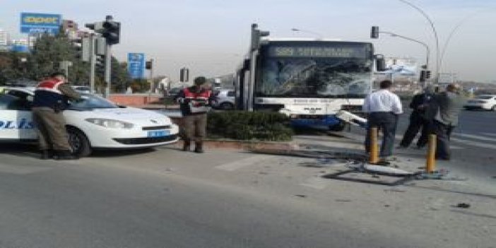 Ankara’da korkutan kaza: 3 yaralı