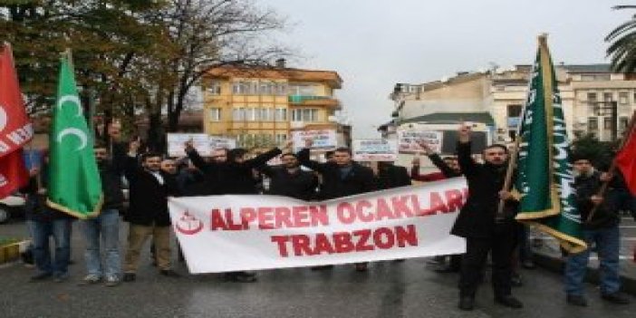 Trabzon’da Alperenler’den "Lokumlu" Protestosu