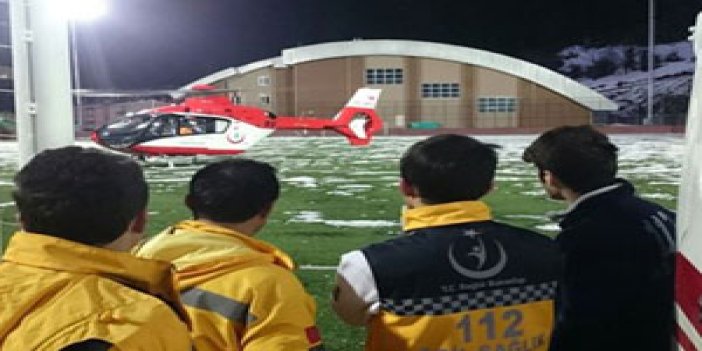 Yaşlı hasta için Trabzon'dan hava ambulansı gitti!