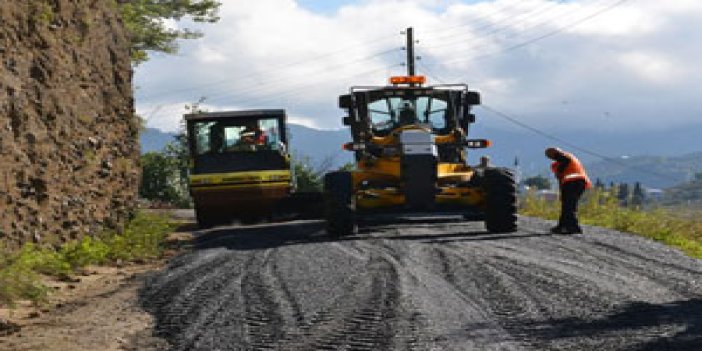 Trabzon'da asfaltlama çalışmaları!