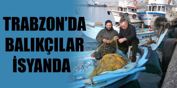 Trabzon'da balıkçılar isyanda