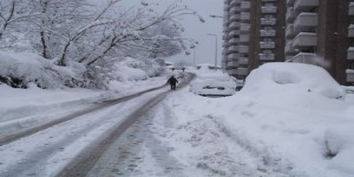 Trabzon'da kar 1 metreye ulaştı!