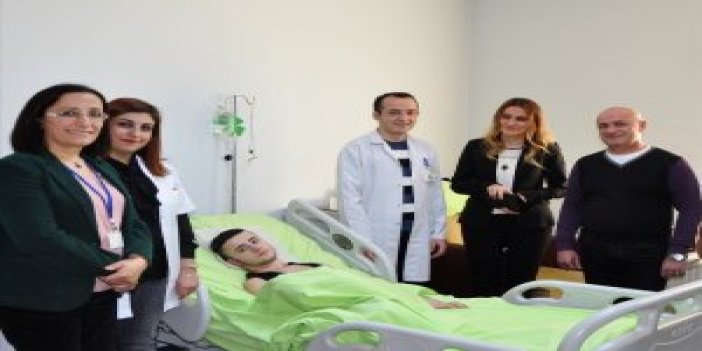 Gürcü genç Trabzon'da tedavi gördü!