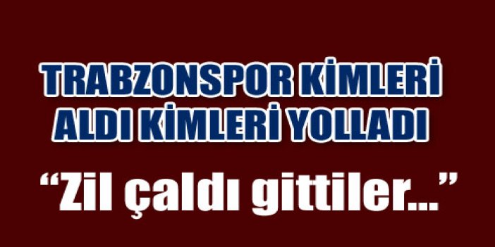 Trabzonspor'un devre arası transferleri ve gidenler