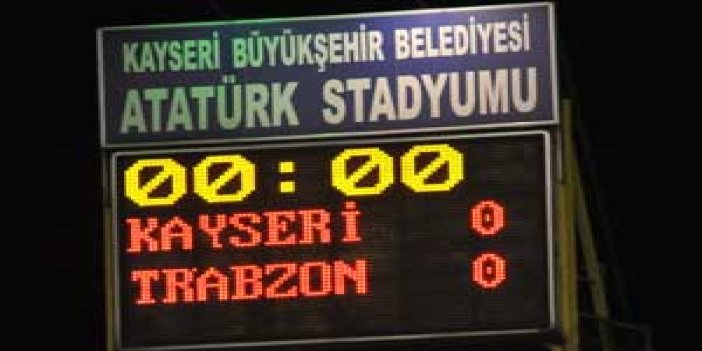 Trabzon 1-1 topluyor