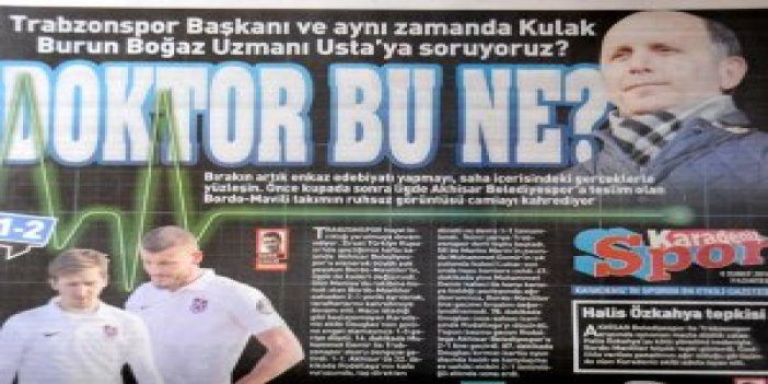 Trabzon basınından Trabzonspor'a sert eleştiri