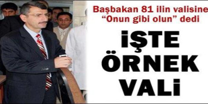 81 ilin örnek valisi Trabzon'lu