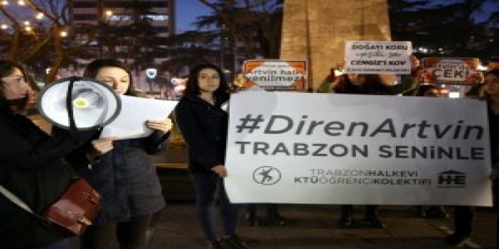 Trabzon'da Cerattepe protestosu!
