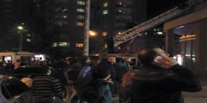 Trabzon'da 12 katlı binanın elektrik panosunda yangın