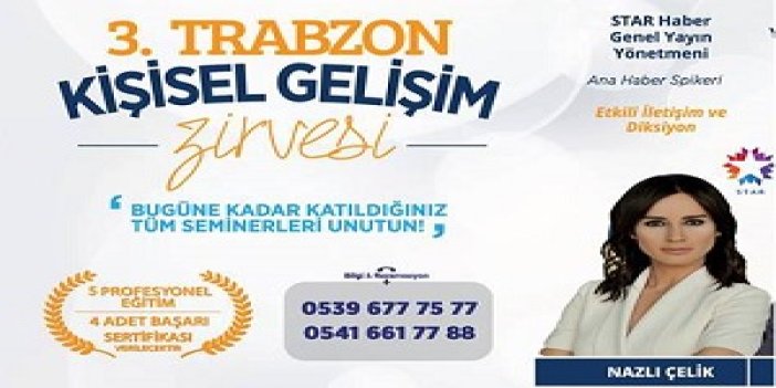 Trabzon'da Kişisel Gelişim Zirvesi