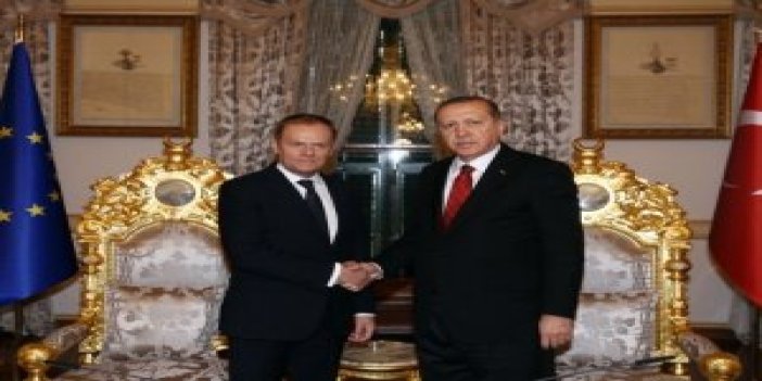 Cumhurbaşkanı Erdoğan Donald Tusk ile görüştü