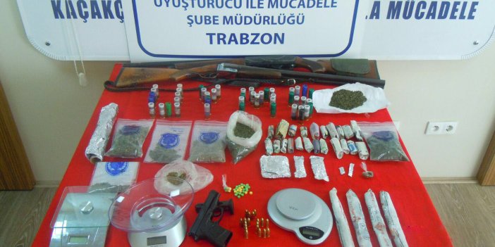 Trabzon'da uyuşturucu operasyonunda 19 tutuklama