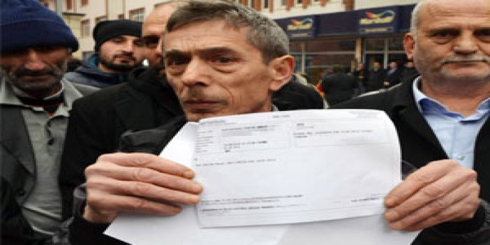Trabzon'da banka mağdurları beklemede