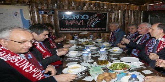 Trabzonspor ve Samsunspor yemekte buluştu
