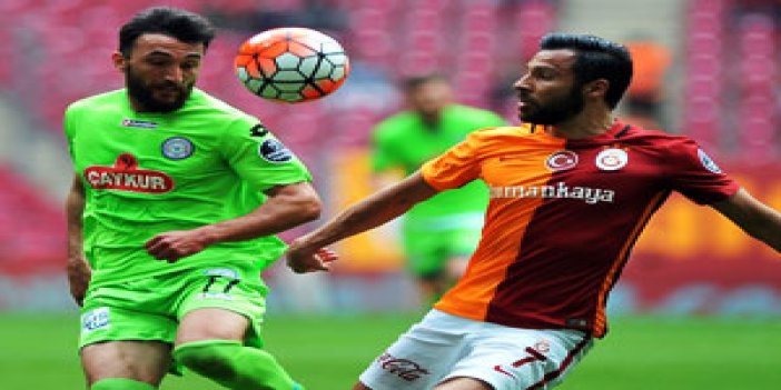 Rizespor son dakikada Galatasaray'dan puanı kaptı
