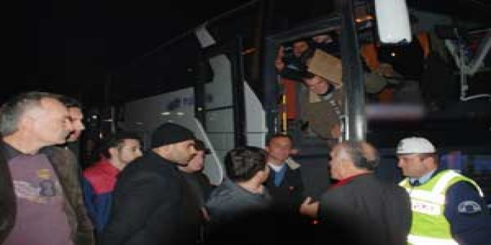 Trabzon otobüsünde panik!
