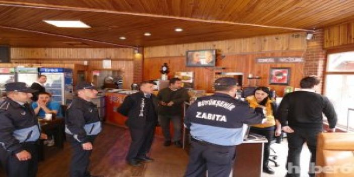 Trabzon'da Zabıta Uzungöl'e çıkarma yaptı