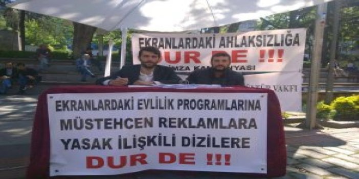 Trabzon'da evlilik programları için imza kampanyası