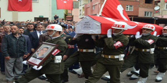 Trabzon şehidine son görev