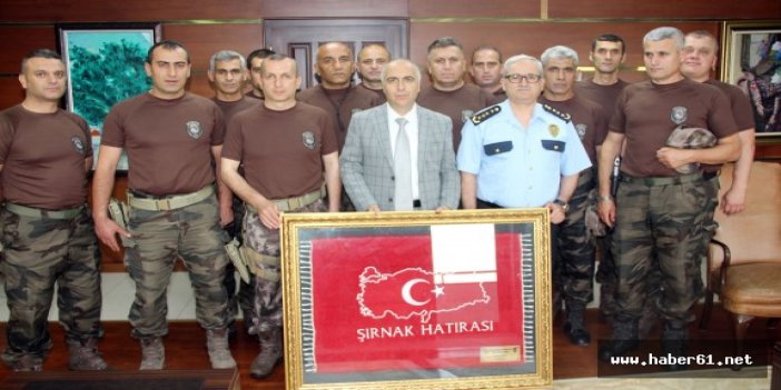 Şırnak'ta görevli olan polisler Giresun'a döndü