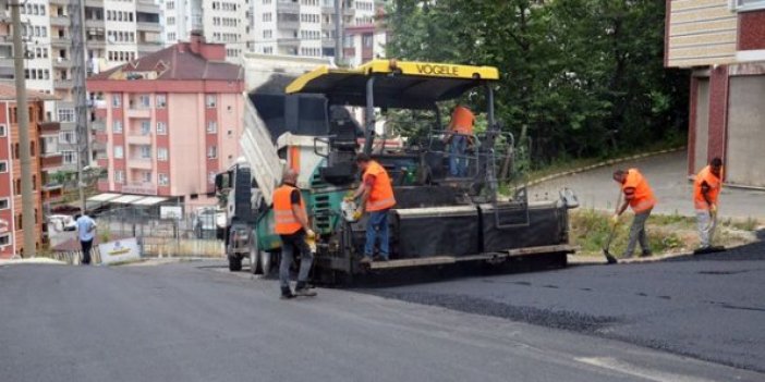 Trabzon'da Büyükşehir'in yol çalışmaları sürüyor