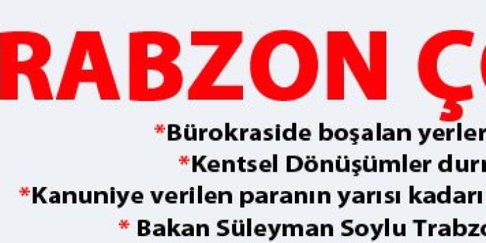 Trabzon çöküşte!