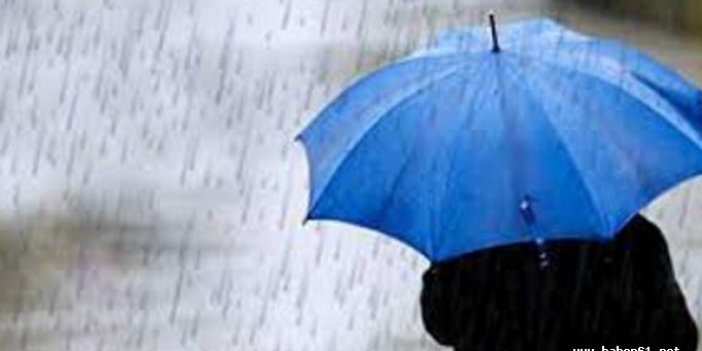 Trabzon ve Rize için yağış uyarısı