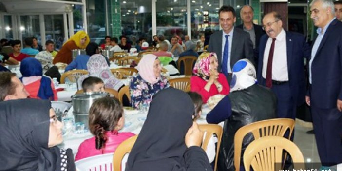 Trabzon'da iftar sofrası Maçka'da kuruldu