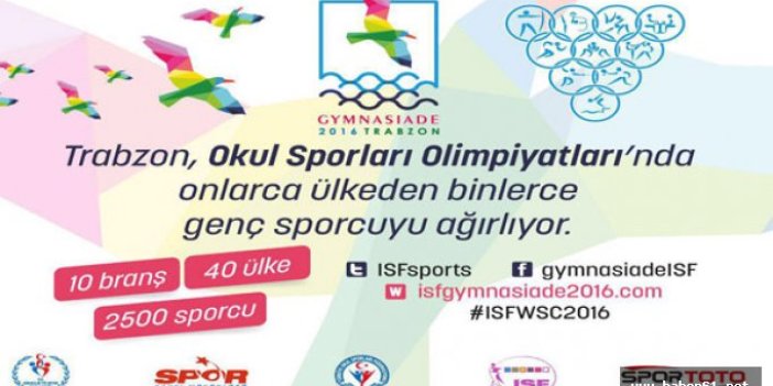 Okul sporları olimpiyatları Trabzon'da