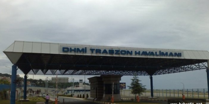 Trabzon uçuşlar iptal edildi