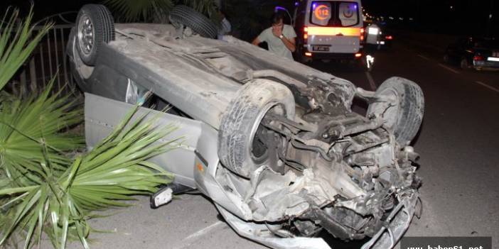 Samsun'da Otomobil takla attı 4 yaralı! 17 Temmuz 2016