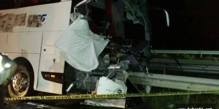 Giresun'da yolcu otobüsü kaza yaptı: 1 ölü 20 yaralı