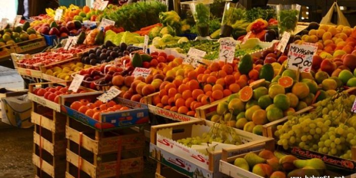 Trabzon'da meyve ve sebze fiyatları