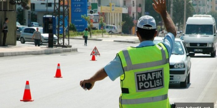 Trabzon'da 74 sürücüye ceza