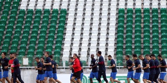Trabzonspor Györi ETO FC maçına hazırlanıyor