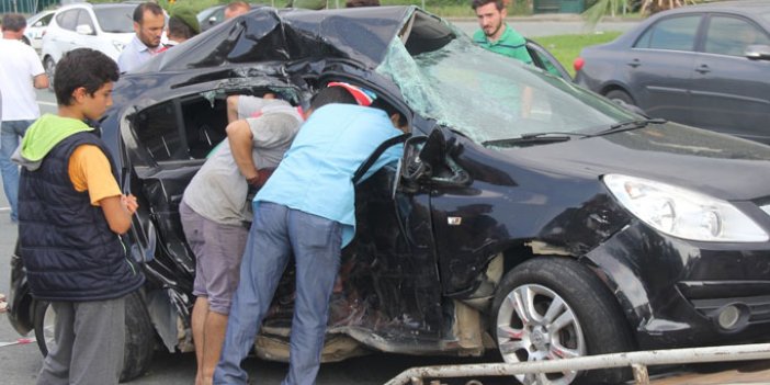 Rize'de kaza: 4 yaralı