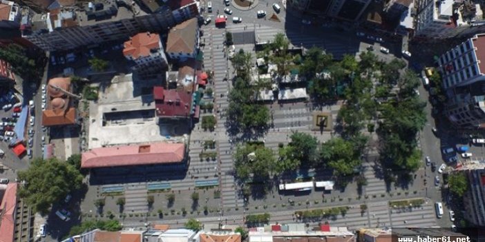 Trabzon'da Meydan Parkı'nda ikinci etap tam gaz