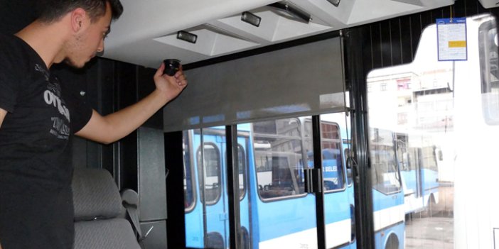 Trabzon'da otobüslere kamera sistemi