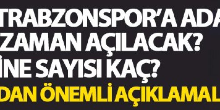 Muharrem Usta: "Trabzonspor için altyapıyı hazırlıyoruz"
