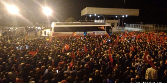 Trabzonlular Erdoğan'ı karşıladı