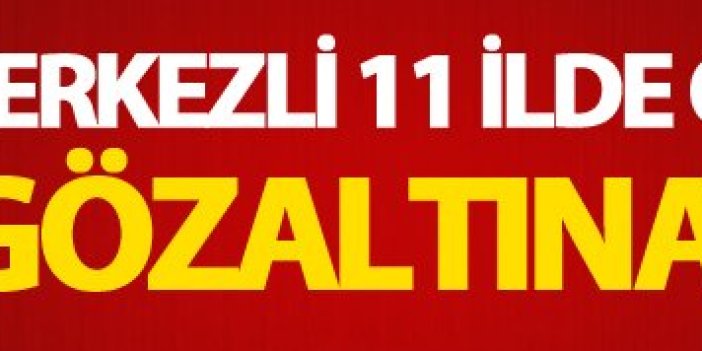 Trabzon Merkezli 11 ilde operasyon: 22 gözaltı